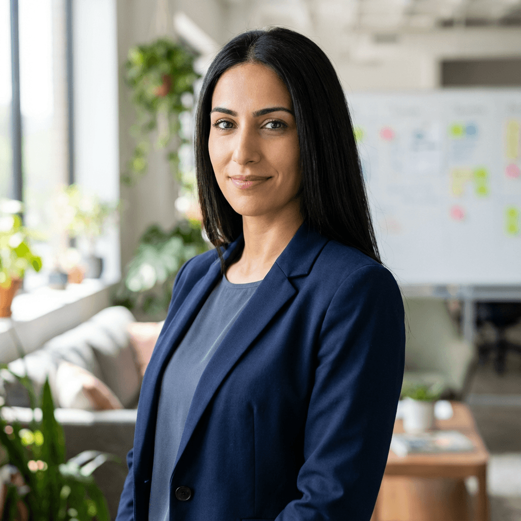 Aylin Demir im Büro